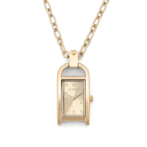 Invicta Mini Angel Women\'s Necklace Watch - 17.5mm, Gold (49935) main image 5